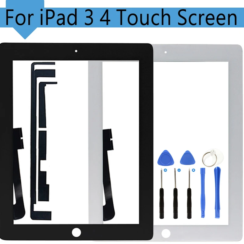 

9.7" For iPad 4 A1458 A1459 A1460 Touch Screen For iPad 3 A1416 A1430 A1403 LCD Front Pane screen With Home Button Replacement