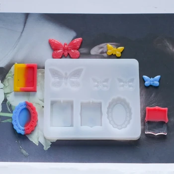 

DIY Crafts Resin Crystal Epoxy Mold Necklace Pendant Casting Silicone Mould Tool N58F