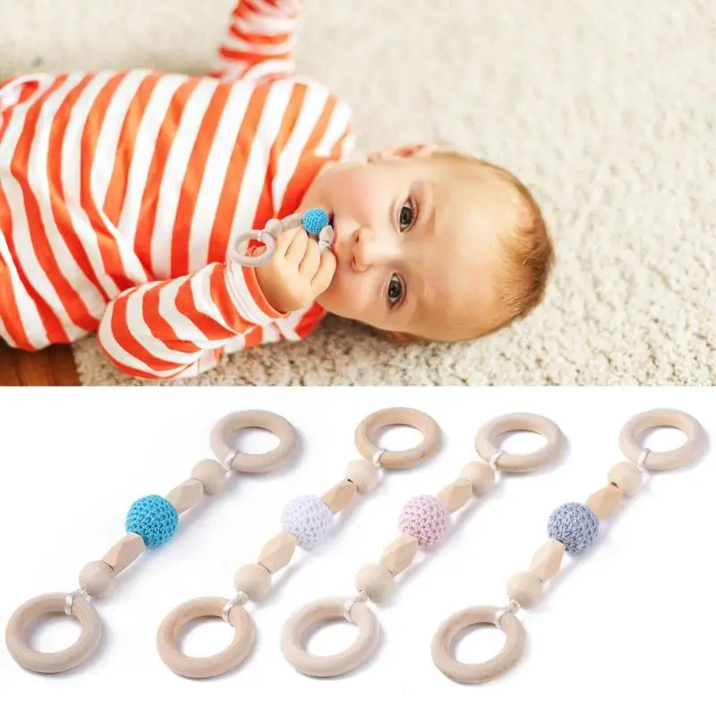 Пищевая силиконовая цепочка-прорезыватель для зубов, легкий и тонкий, долгий срок службы, подарок для новорожденного