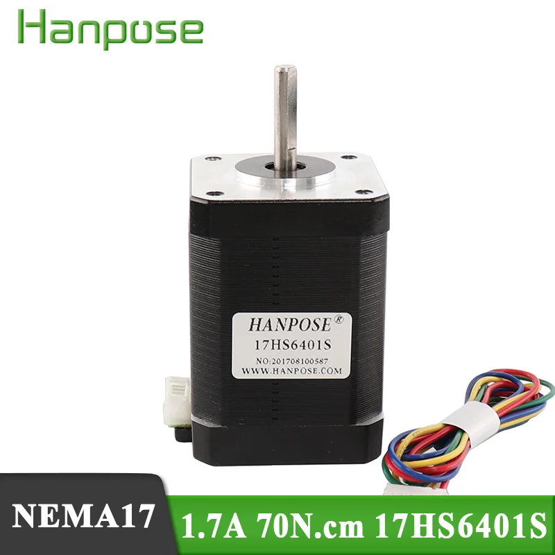 10 шт. 17HS6401S мотор 4 свинцовый Nema17 шаговый двигатель 42BYGH CNC Reprap 3D принтер|Шаговый