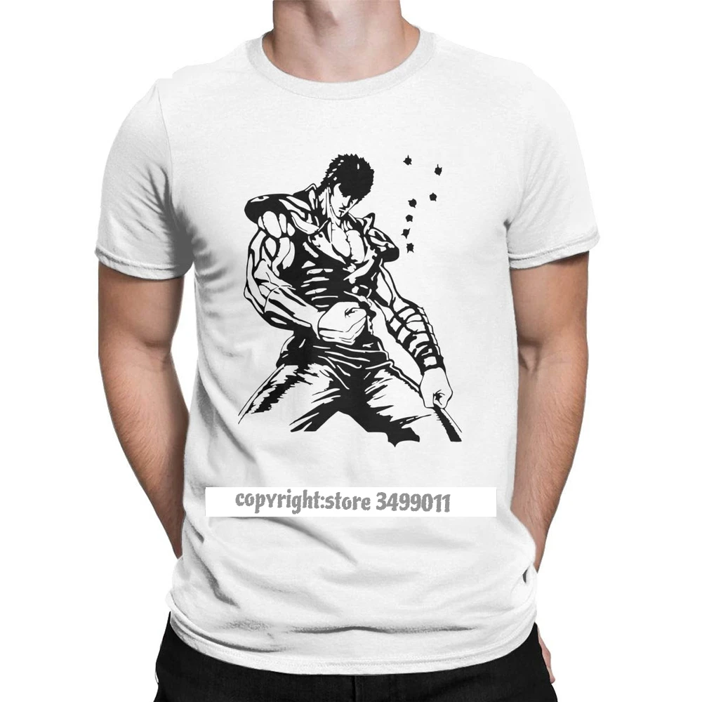 Kenshiro Hokuto No Ken Мужская футболка с изображением кулака Севера модные хлопковые