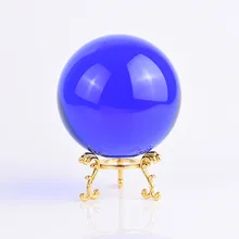 Голубое украшение в виде хрустального шара подарок фэншуй-шарик гостиная домашний вход витрина офисные украшения