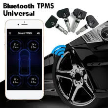 Автомобильный TPMS Bluetooth система контроля давления в шинах для Android IOS мобильный телефон Автосигнализация универсальные датчики давления в шинах