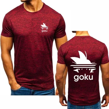 

Dragon Ball Z Goku Men's short sleeve Summer Light Comfortable Cotton Slim fit High Quality Crew neck T-Shirt Male J