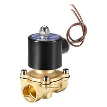 Uxcell 2 способа 3/" PT резьба AC 220 В латунь нормально закрытый Электрический электромагнитный клапан