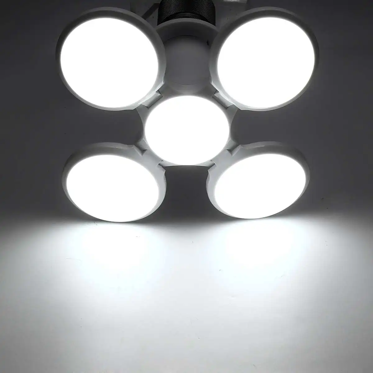 AC85-265V E27 30W 5730 SMD пять листьев складной футбольный 120 светодиодный светильник современный светодиодный деформируемый складной светильник - Испускаемый цвет: Белый