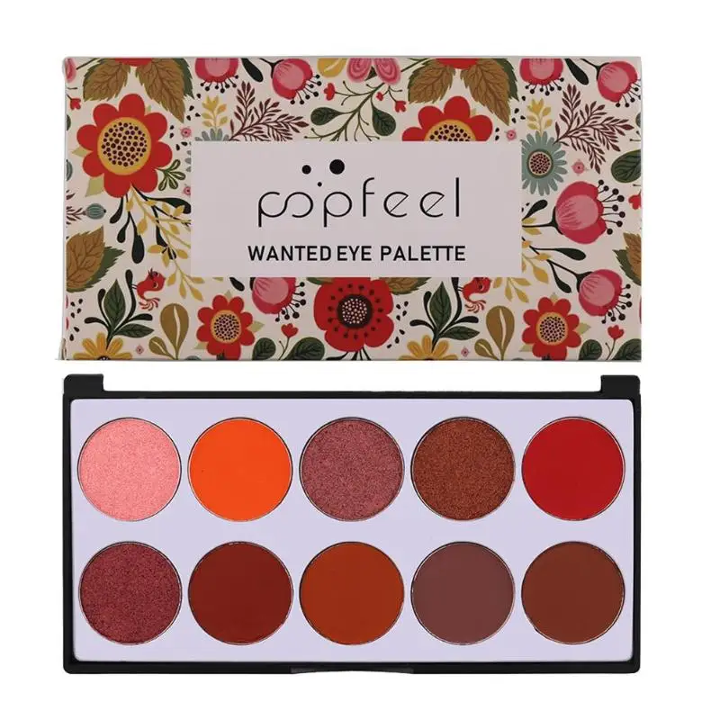 

Popfeel 10 Color Blush Palette Professional Long Lasting Women Face Makeup