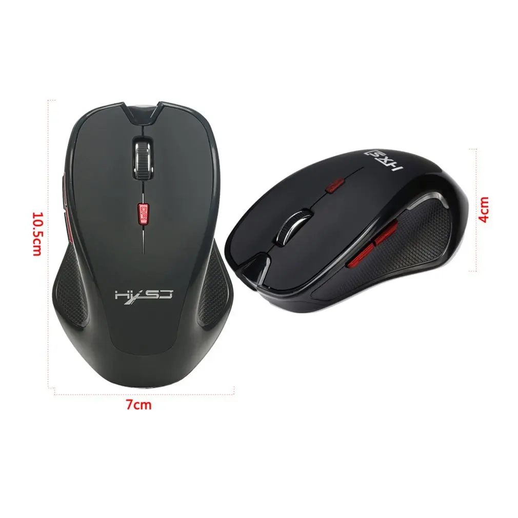 HXSJ T21 Wireless Bluetooth 3.0 Mouse 6 Button Adjustable 2400dpi Gaming Mice 6D Game Mouse Ergonomics Optical Game Mice