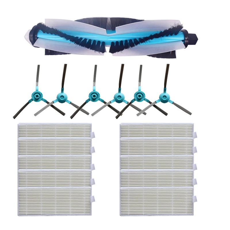 Замена основной щетки для Cecotec Conga 1390 Cecotec Conga 1290 Роботизированный пылесос, боковая щетка, фильтр Hepa Губка фильтр