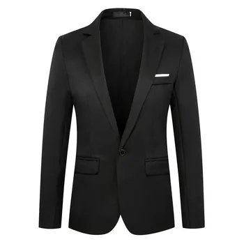 

Suits Mens Jacket New Fashion Blazer Homme Solid Color Men Brand Four Seasons Casual Slim Fit Business Blazer Masculino Coat