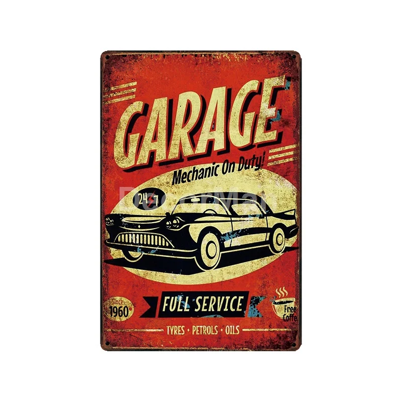 [DecorMan] мотоциклы Garage BSA сексуальная леди вывеска на стену на заказ плакат Route 66 Металлические Картины Бар Декор LT-1799 - Цвет: GLA-5218