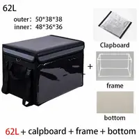 62L Large Thermal Food Cooler Bag Insulated Large Capacity Multi-function Lunch Box bolsa termica cooler bag picknick cool 2