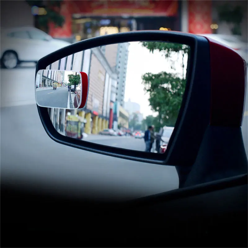 Автомобильное зеркало заднего вида вспомогательное квадратное регулируемое Внешнее Зеркало для слепых зон