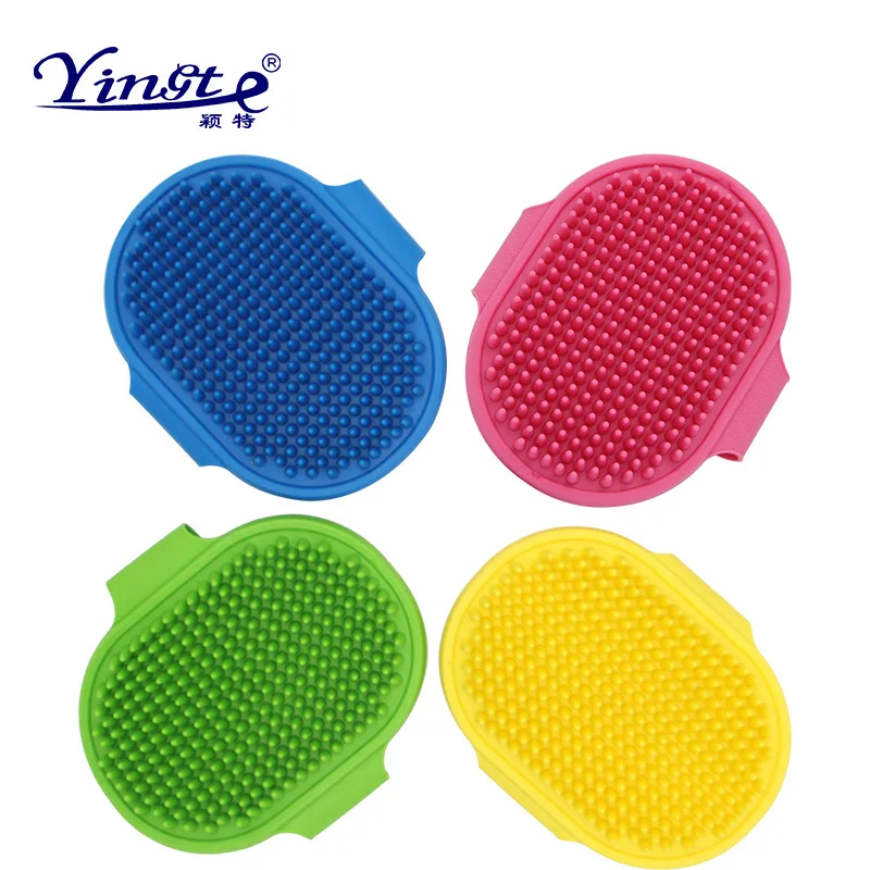 Pet Bath Brushes Dog Cat Brush Pet Massage Comb Rubber Glove Hair Fur Remover Grooming Tools Pet Dogs Cats Products Supplies