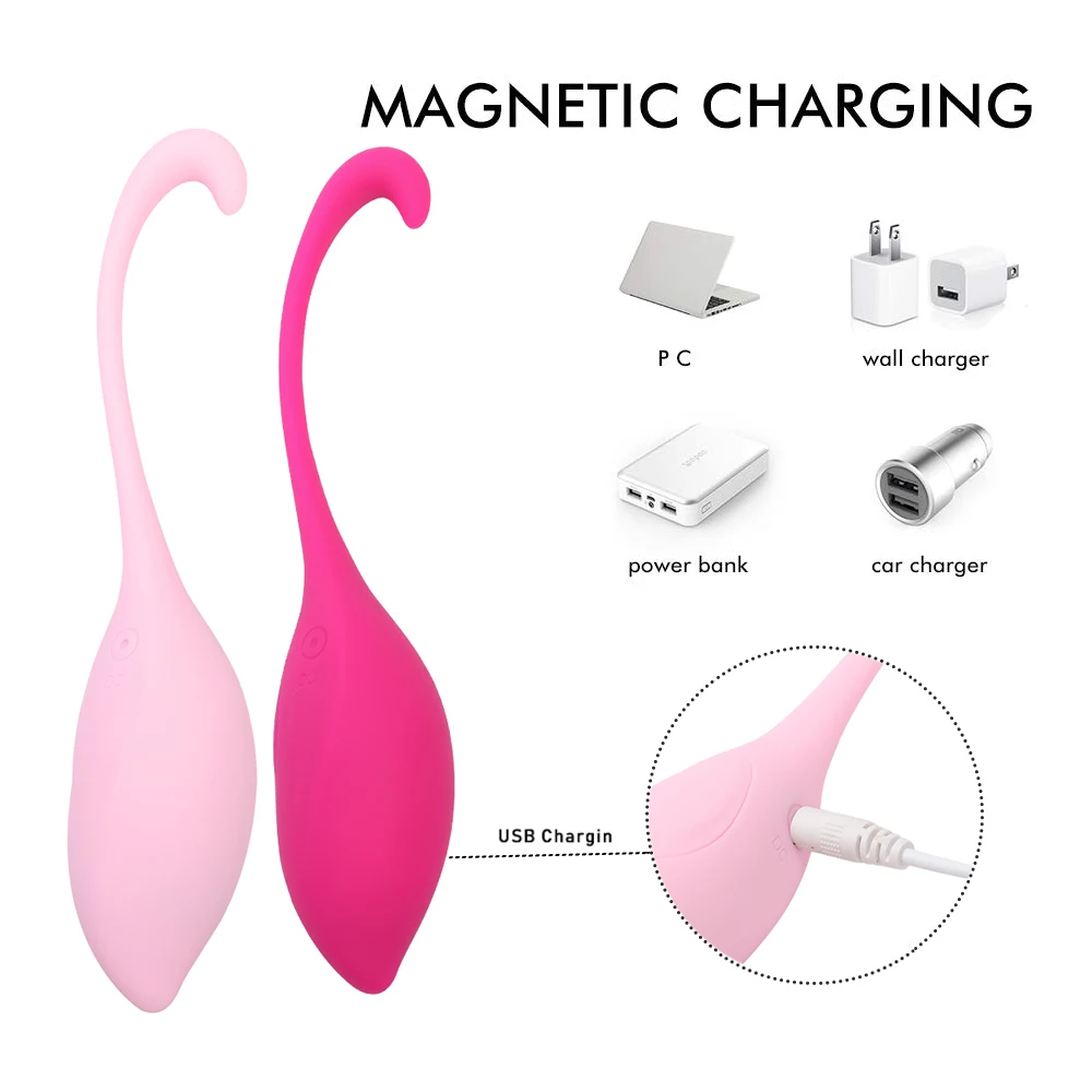 Clitoris Stimulate Vibrator For Adult Wireless Remote Silicone Bullet Eggs Vibrator Rechargable Vaginal Balls Sex Toys for Woman (10)