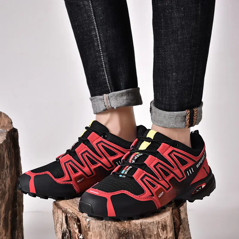 

Men Tennis Shoes for Outdoor Sport Brand Trekking shoes Mountain Hiking shoes Climbing Walking shoes Non-slip Off-road EU 39-48