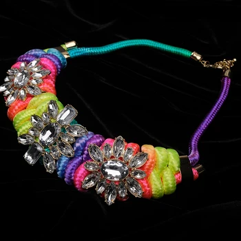 

Amorita boutique Color woven design of Bohemian style necklace