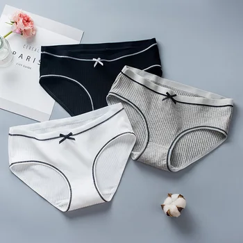 

5 Pcs/Lot NEW Women Cotton Mid-Rise Underwear Female Sexy Lingerie Girl Underpants Lady Casual Woman Comfortable Intimate Panty