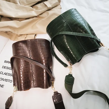 

Vintage lederen Steen Patroon Crossbody Tassen Voor Vrouwen 2020 Nieuwe Schoudertas Mode Handtassen en Portemonnees Rits Emmer Z