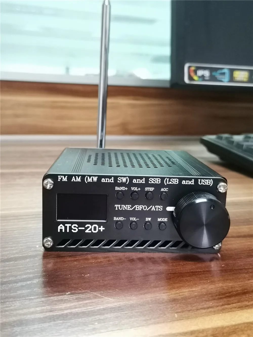 Receptor de Rádio fm am e sw com Bateria Antena e Alto-falante Estojo Ats20 Plus Si4732 Ssb Ats-20 v2 Novo - Image 5