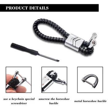 

1PCS Car Emblem Key Chain Key Ring Metal Alloy Leather Car Keychain Lanyard For Citroen C4 C1 C5 C3 C6 C5 C8 DS C-ELYSEE VTS C4l