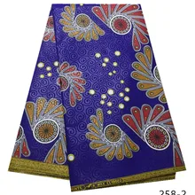 Новое поступление Анкара африканская печатная восковая ткань полиэстер новая ткань Высокое качество шитье для вечернего платья 258