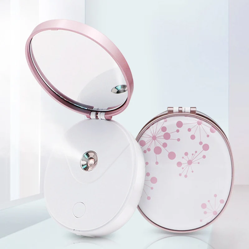 3 In 1 No With Lamp 4 в 1 наноспрей водяной кран лицо холодный спрей карманное зеркало красота инструмент красота Свет Увлажнитель лица, косметическое зеркало - Цвет: 3 In 1 No With Lamp