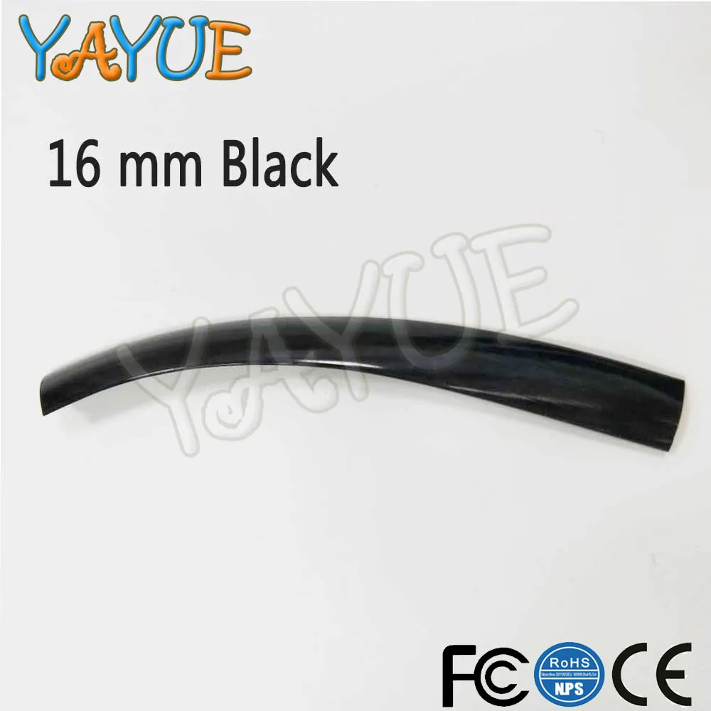 16mm black 10 м длина 32,8фт 16 мм/19 мм Ширина Пластиковые Т-образные формы для аркадных игр MAME машина шкаф 7 цветов - Цвет: 16mm black