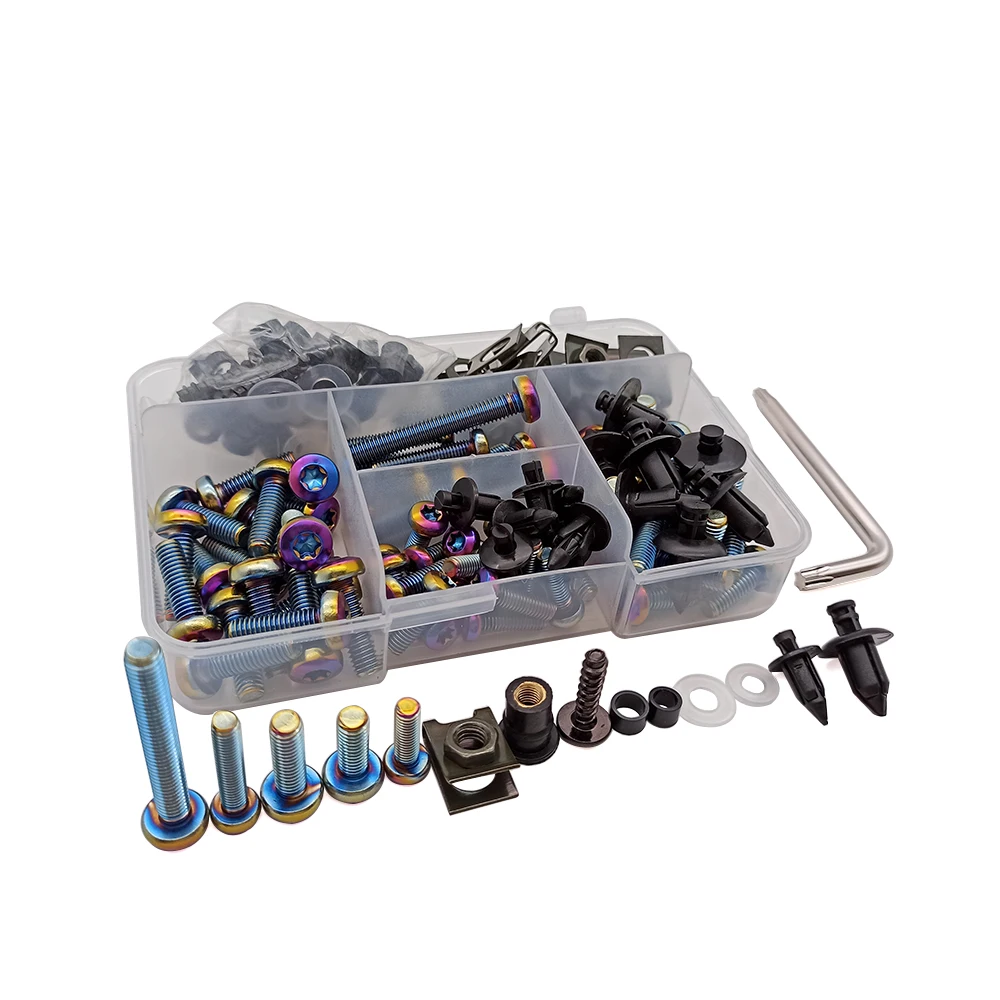 Для Suzuki drz 400 sm RMX250 RMZ250 RMZ450 аксессуары для мотоциклов винты обтекателей Болты комплект внутренний шестигранный кронштейн для мотоцикла