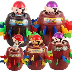 Tonneau épée de Pirate à Double battement pour enfants, jeu de Table créatif, jouets de fête 