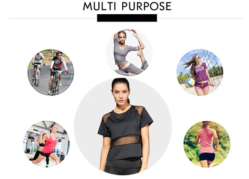 FNMM крутая сетчатая Прозрачная Футболка для фитнеса Женская тонкая рубашка для йоги удобные женские футболки Qickly сухой Топ Спортивная одежда