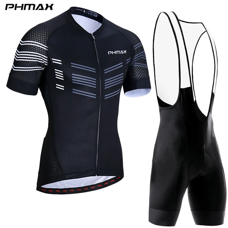 PHMAX Pro комплект для велоспорта, одежда для горного велосипеда, Майо, Ropa Ciclismo, одежда для гонок, одежда для велоспорта, комплект из Джерси для мужчин - Цвет: Bib Cycling Set 02