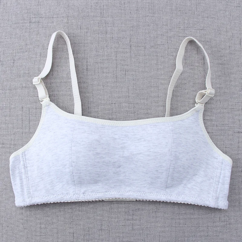 Бюстгальтер без косточек с бюстгальтером из хлопка Нижнее белье 3/4 для молодые девушки бюстгальтер бюстгальтеры без подкладки белье розовый, синий, желтый цвет беспроводной бесшовный B37570P - Цвет: Yellow
