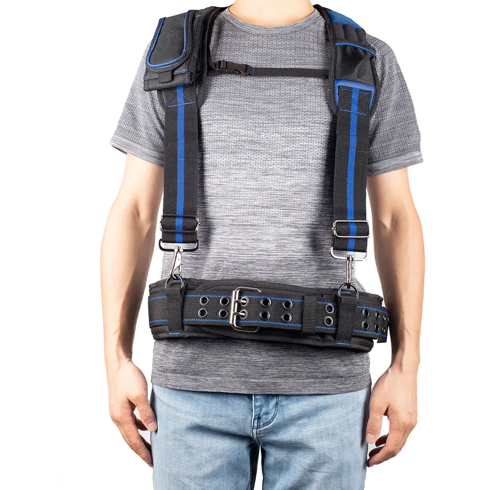 best tool chest Tool Belt Work Suspenders Set Adjustable Padded Lumbar and Yoke-style Suspenders for  Carpenter's Rig Electrician mobile tool chest