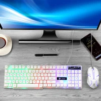 USB Wired Gaming Keyboard Mouse Set PC Rainbow Colorful LED Backlit  Gamer Gaming Mouse and Keyboard Combos Kit Home Office - Image 6