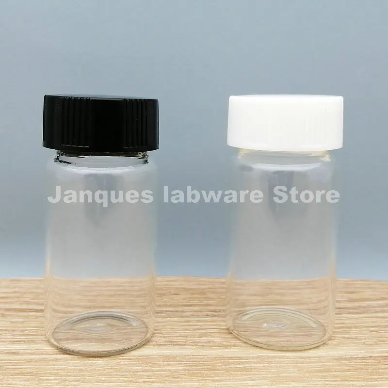 14 Flaconcini Vetro 5ml Con Tappo - Bottiglie Graduate Per Campioni, Laboratorio E Essenze - Foto 4