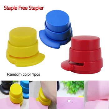 

Staple Free Stapler Mini Stapleless Stapler Paper Binding Binder Paperclip Punching Office School Stationery Drop shipping