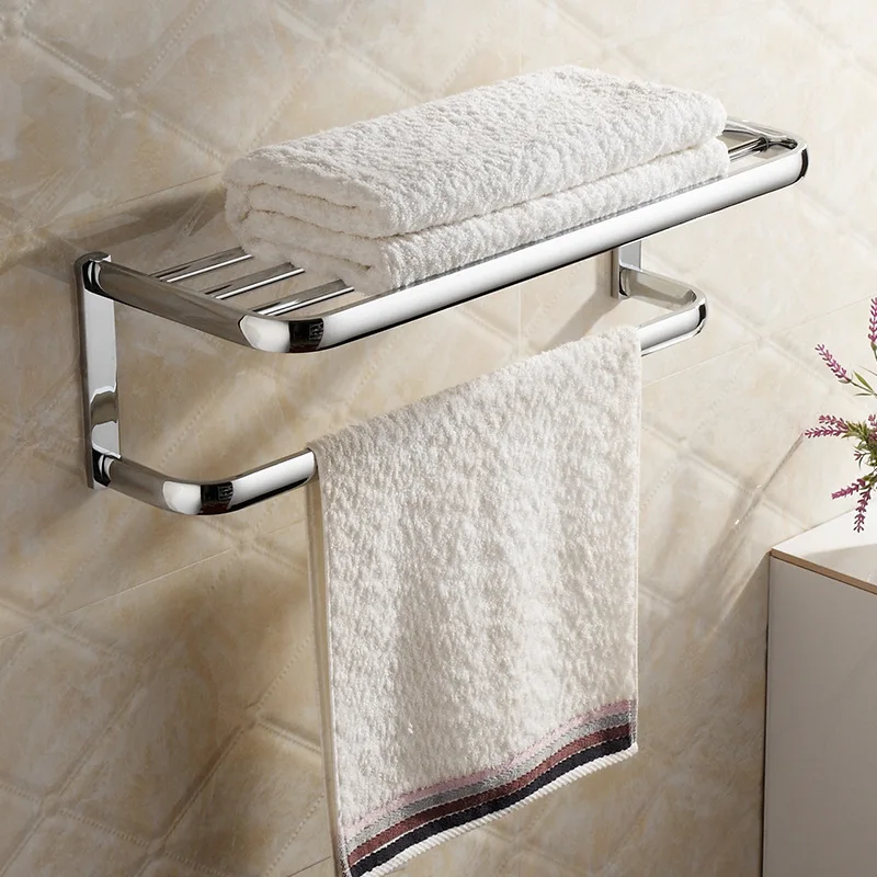 

Vidric Copper bathroom towel rack / towel rack bathroom hardware pendant double copper chrome bathroom shelf