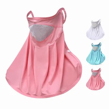 

Cycling Face Mask Golf Running Bike Face Mask Dustproof Anti-UV Sport Protection Mouth Mask Ice Silk Breathable Sunscreen Mask