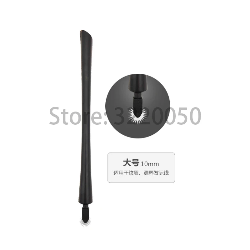 20pcs 10mm pen 20 шт Горячая микроблейдинг аппарат для татуажа постоянный макияж бровей Татуировка ручка-держатель игл для 3D роликовые иглы тумана бровей - Цвет: 20pcs 10mm pen