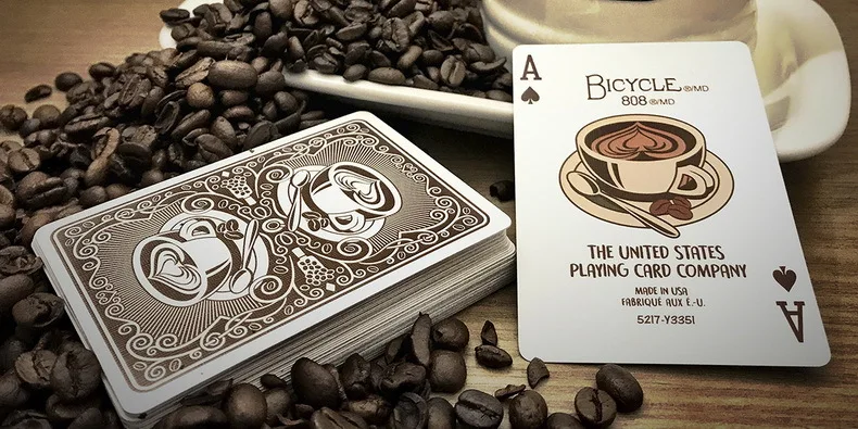 Велосипед дом смесь кофе игральные карты кафе колода Покер Размер USPCC пользовательские ограниченное издание волшебные карты магический реквизит, магия трюки