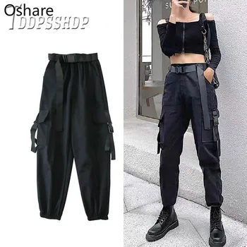 

NEW 2020 Korean Loose Spring Plus Size Women Pants Waist Belt Female Trousers Sashes