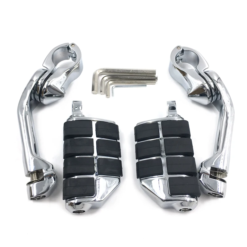 Motorcycle Universal 32mm Adjustable Highway Footrest (4)