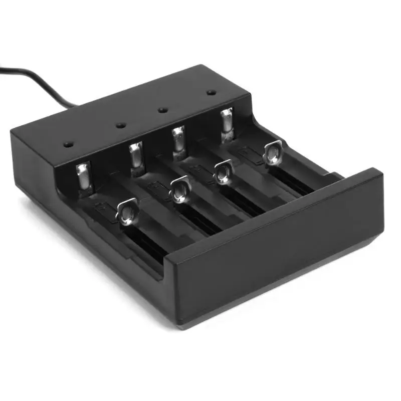 18650 литиевая Батарея Зарядное устройство 4,2 V 0.3A 4 usb-разъемы независимых Зарядное устройство для 10440 14500 16340 16650 14650 13350 18500 18650