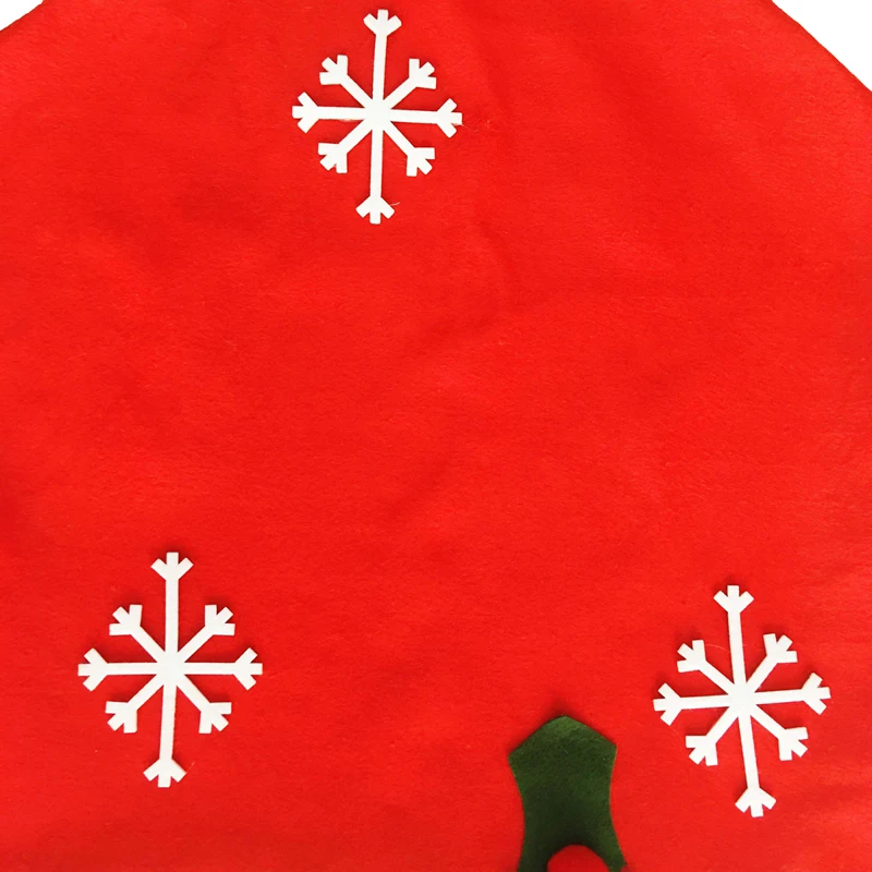 Чехол для стула со снежинками, кухонные рождественские покрытия для стула, Новогоднее украшение для дома adornos navidad, 63,5 см x 48,5 см