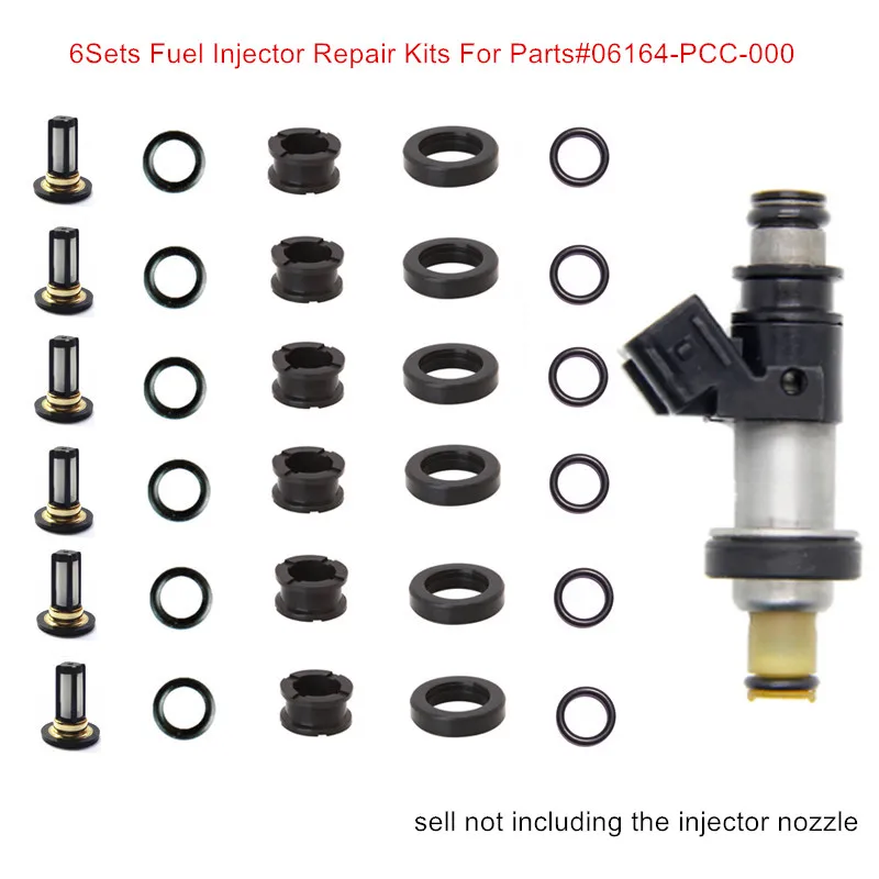 freeshipping6setswholesalefuelinjectorrepairkitservicekitfor