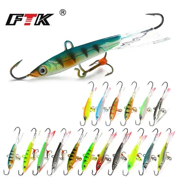 SPECIAL PROMO ❤️ FTK Colorful Winter Ice Fishing Lure Balancer 1PC 6.5cm/22g 5.5cm/12g 5cm/12g Hard Bait Pesca Tackle - discount item 45% OFF Sports & Entertainment