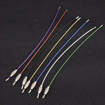 

10Pcs Colorful Stainless Steel Wire Keychain Rope Key Chain Aircraft Gear Cable Ring Keyring for Outdoor Hiking Outdoor Tool