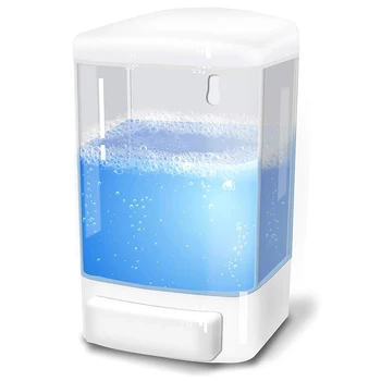 

Manual Soap Dispenser 33.8Oz/1000Ml Wall Mount Soap Dispenser Bathroom Commercial Soap Dispenser for Kitchen Restaurant