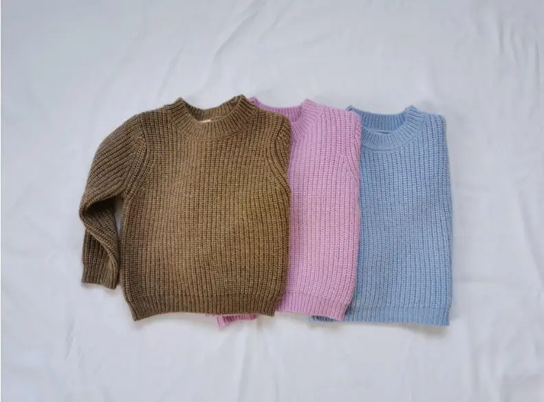 new wholesale girls boys knitted sweater autumn winter fashion kids pullover sweaters 1-6 years HH594